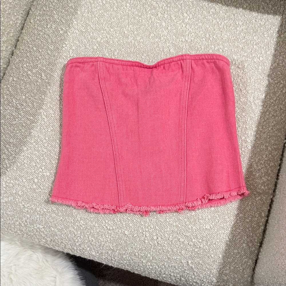 Pink Denim top
